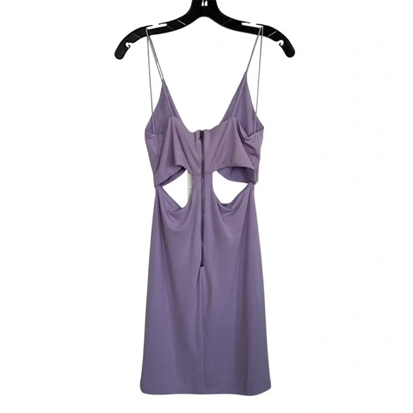 Alice + Olivia Havana Sleeveless Cut Out Mini Dress in Lavender NWT - Picture 6 of 9